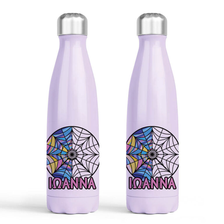 Μπουκάλι νερού θερμός μωβ “Ιστός Wednesday”