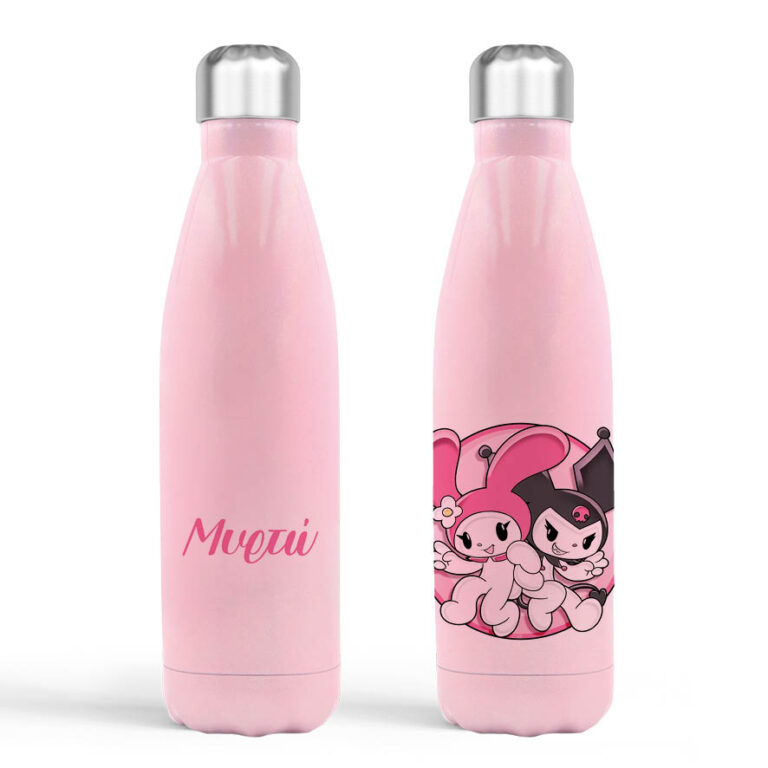 Μπουκάλι νερού θερμός ροζ “Kuromi”