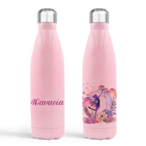 Μπουκάλι νερού θερμός ροζ “Μωβ Νεράιδα”