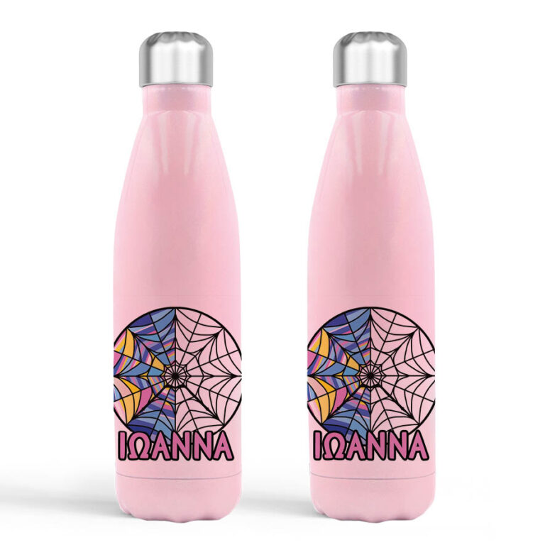 Μπουκάλι νερού θερμός ροζ “Ιστός Wednesday”