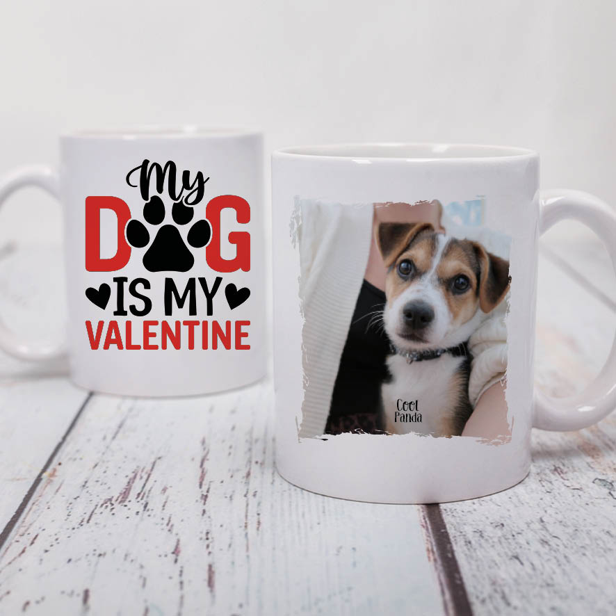 Κούπα “Dog Valentine” με φωτογραφία