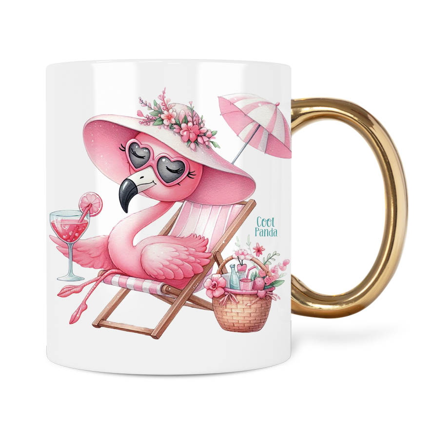 Κούπα Δασκάλα εκτός υπηρεσίας “Floral flamingo”