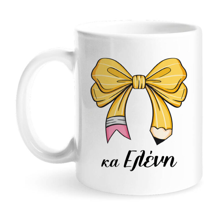 Κούπα για τη δασκάλα “Bow pencil”