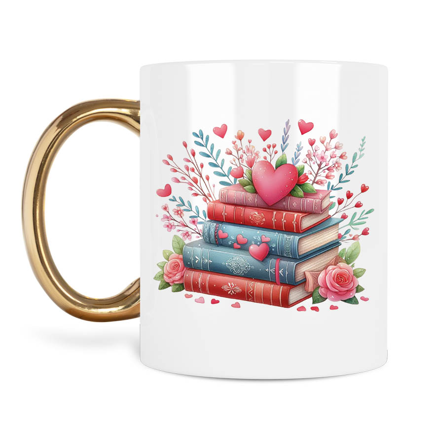 Κούπα για τη δασκάλα “Βιβλία με καρδιά”