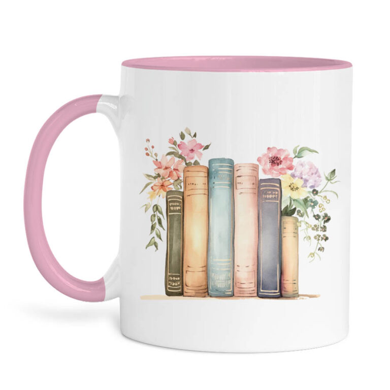 Κούπα για τη δασκάλα “Floral books”