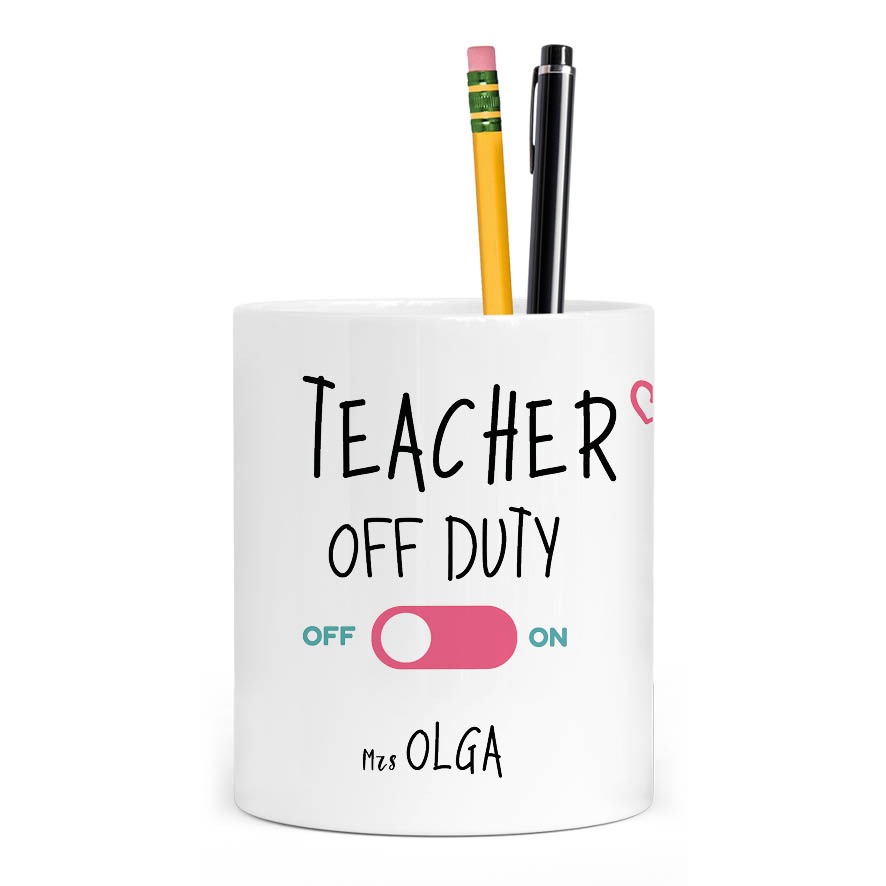 Μολυβοθήκη “Teacher off duty flamingo”