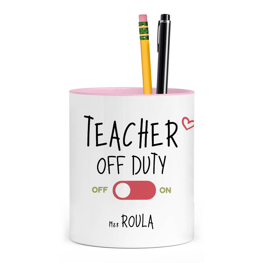 Μολυβοθήκη “Teacher off duty Γάτα”