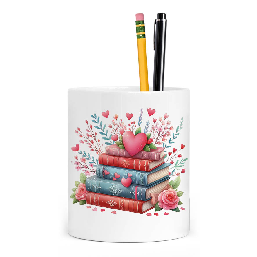 Μολυβοθήκη για τη δασκάλα “Βιβλία με καρδιά”