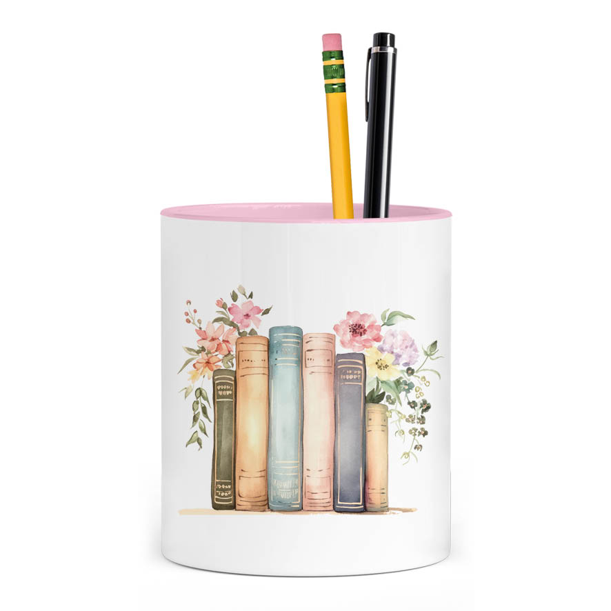 Μολυβοθήκη για τη δασκάλα “Floral books”