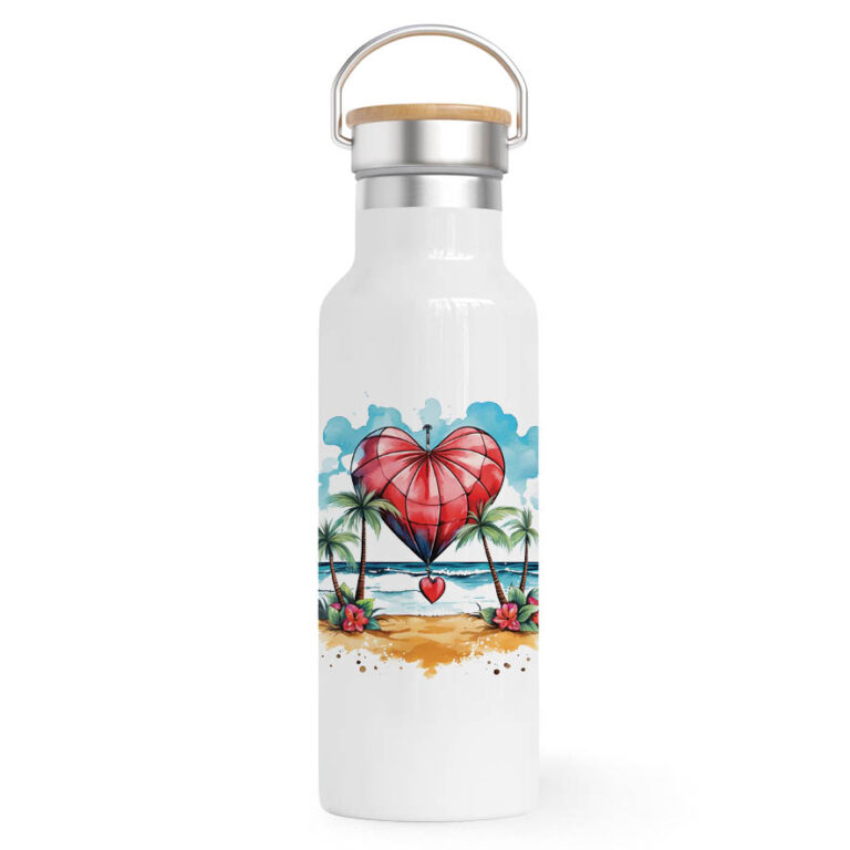 Θερμός Ανοξείδωτο για τη δασκάλα 500ml “Αερόστατο καρδιά”