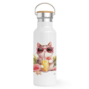 Θερμός Ανοξείδωτο 500ml “Teacher off duty Γάτα”