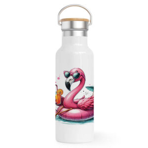 Θερμός Ανοξείδωτο 500ml “Teacher off duty flamingo”