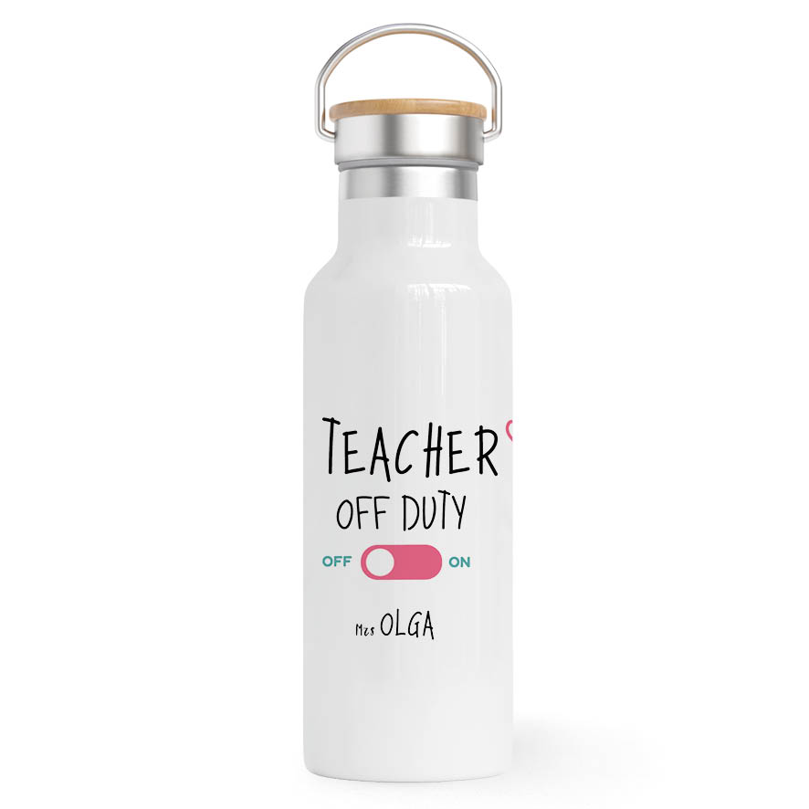 Θερμός Ανοξείδωτο 500ml “Teacher off duty flamingo”