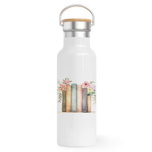 Θερμός Ανοξείδωτο για τη δασκάλα 500ml “Floral books”