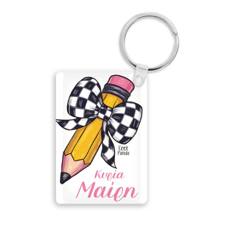 Ακρυλικό Μπρελόκ  για τη δασκάλα “Κίτρινο μολύβι”