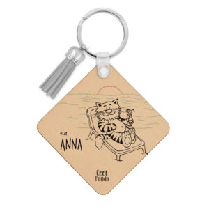 Ξύλινο Μπρελόκ “Δασκάλα εκτός υπηρεσίας”