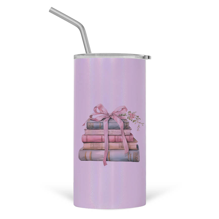 Ποτήρι Θερμός με καλαμάκι 480ml Για τη δασκάλα “Βιβλία με φιόγκο”