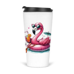 Ποτήρι Θερμός 480ml “Teacher off duty flamingo”