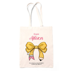 Tote bag “Bow pencil”