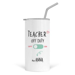 Ποτήρι Θερμός με καλαμάκι 480ml “Teacher off duty”