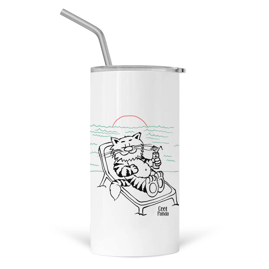 Ποτήρι Θερμός με καλαμάκι 480ml “Δασκάλα εκτός υπηρεσίας”