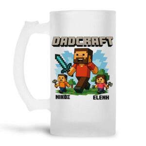 Γυάλινο ποτήρι μπύρας “Dadcraft” 500ml