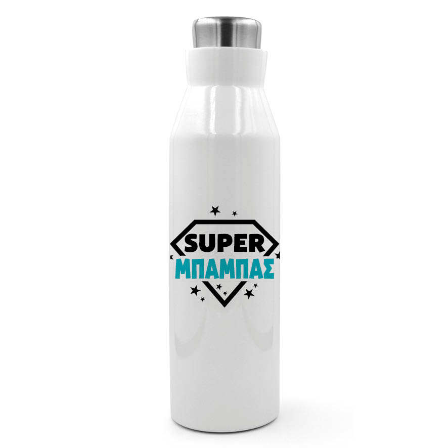 Θερμός Ανοξείδωτο 600ml “Super Μπαμπάς”