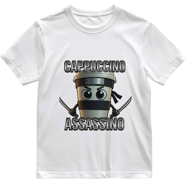 T-shirt Brainrot Collection “Cappuccino Assassino”