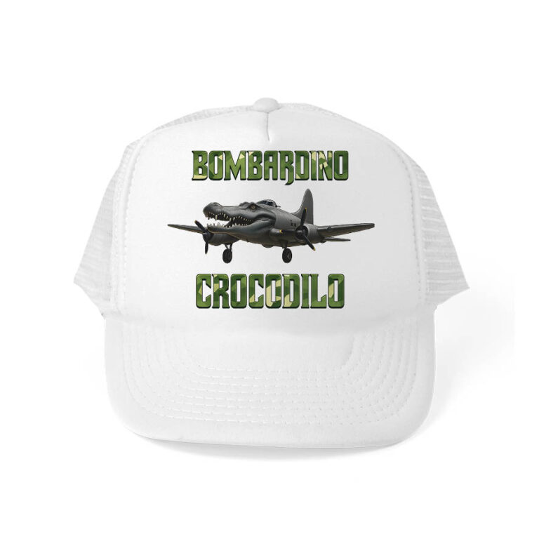 Καπέλο παιδικό πεντάφυλλο με δίχτυ Brainrot Collection “Bombardino Crocodilo”