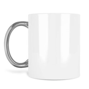 Κούπα πορσελάνη 11oz χρυσή/ασημί με δική σου εκτύπωση