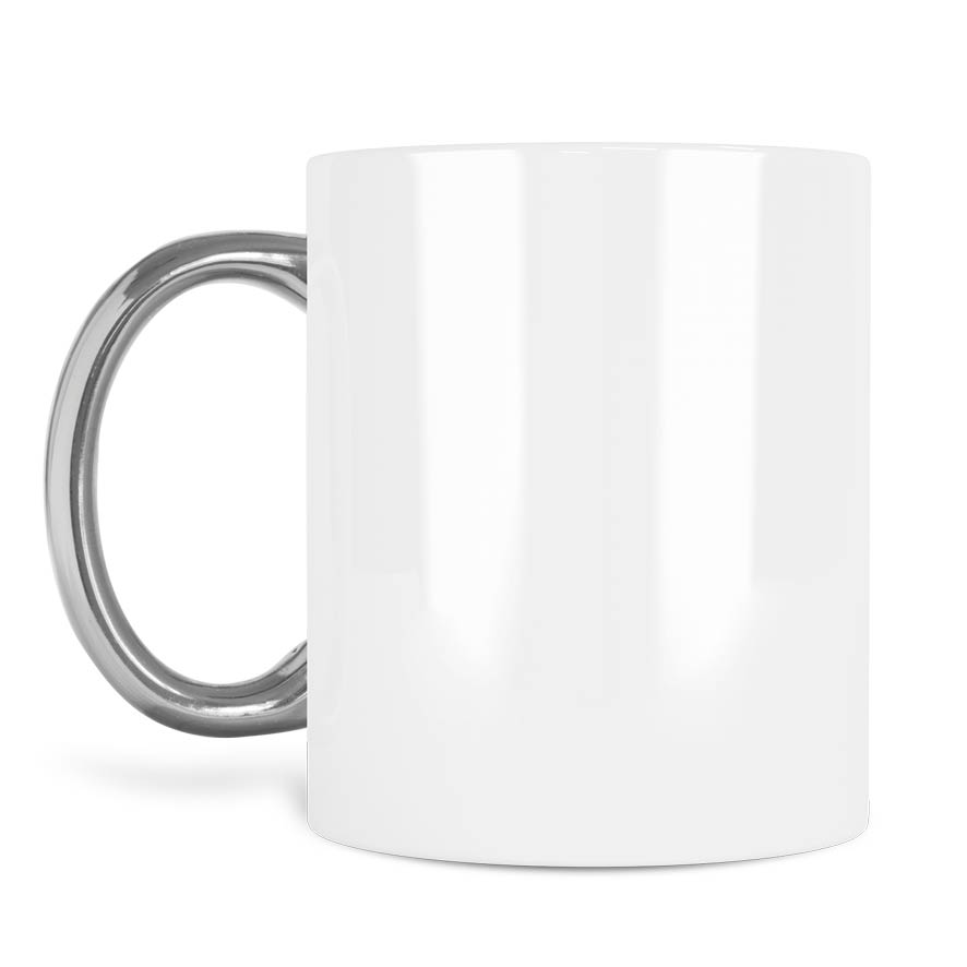 Κούπα πορσελάνη 11oz χρυσή/ασημί με δική σου εκτύπωση