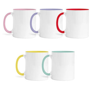 Κούπα πορσελάνη 11oz χρωματιστή με δική σου εκτύπωση
