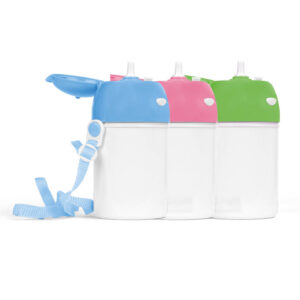 Μπουκάλι πλαστικό με καλαμάκι 400ml με δική σου εκτύπωση