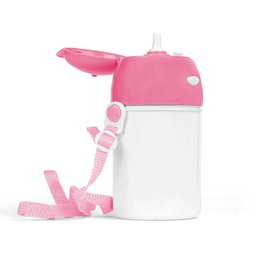 Μπουκάλι πλαστικό με καλαμάκι 400ml με δική σου εκτύπωση