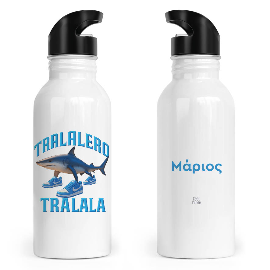 Μπουκάλι Μεταλλικό ανοξείδωτο 600ml Brainrot Collection “Tralalero Tralala”