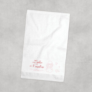 Πετσέτα χεριών βαμβακερή “Μωρό Αγγελάκι”