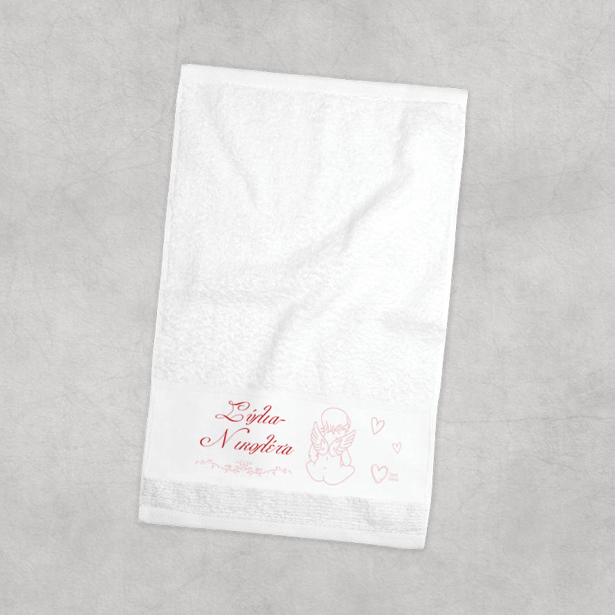 Πετσέτα χεριών βαμβακερή “Μωρό Αγγελάκι”