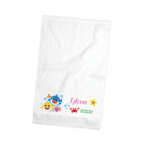 Πετσέτα χεριών βαμβακερή “Baby shark” girl