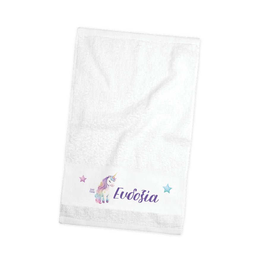 Πετσέτα χεριών βαμβακερή “Μωρό Μονόκερος”