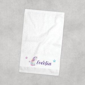 Πετσέτα χεριών βαμβακερή “Μωρό Μονόκερος”