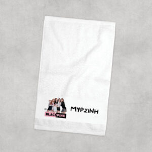 Πετσέτα χεριών βαμβακερή “Black Pink photo”