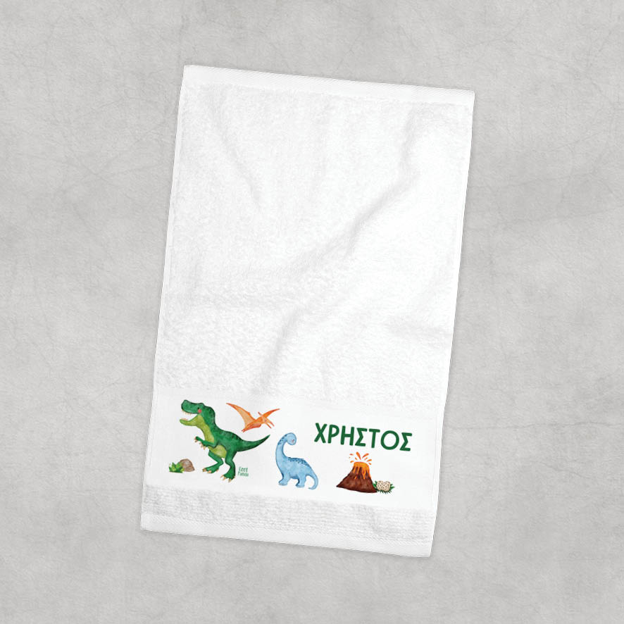 Πετσέτα χεριών βαμβακερή “Δεινοσαυράκια”