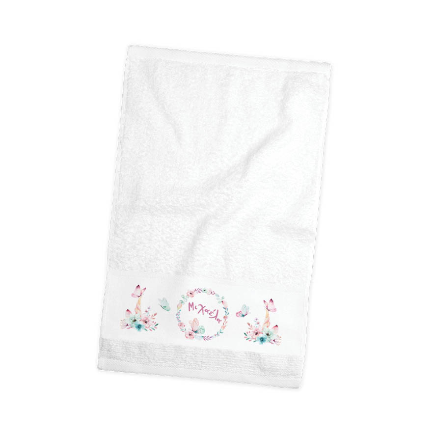 Πετσέτα χεριών βαμβακερή “Floral Butterflies”