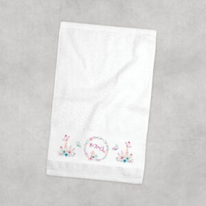 Πετσέτα χεριών βαμβακερή “Floral Butterflies”
