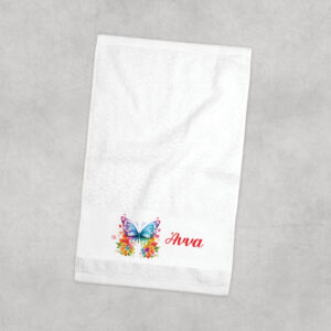 Πετσέτα χεριών βαμβακερή “Floral Πεταλούδα”