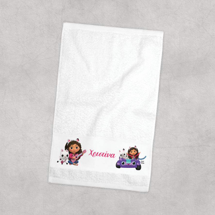 Πετσέτα χεριών βαμβακερή “Το κουκλόσπιτο της Gabby”