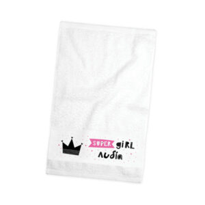 Πετσέτα χεριών βαμβακερή “Super Girl”