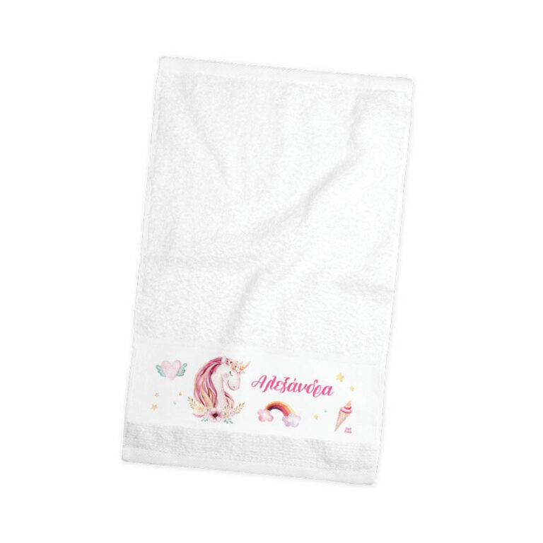 Πετσέτα χεριών βαμβακερή “Unicorn”