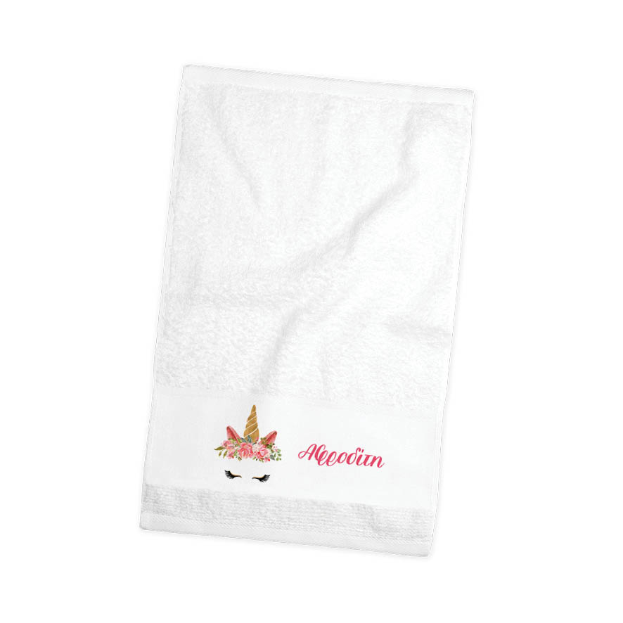 Πετσέτα χεριών βαμβακερή “Unicorn face”