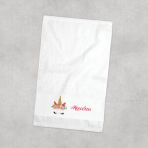 Πετσέτα χεριών βαμβακερή “Unicorn face”
